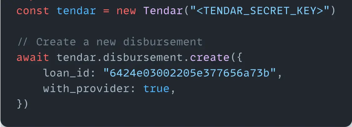 automatic disbursement code